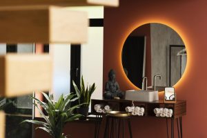 Floating Backlit Mirrors